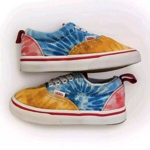 Era Elastic Lace Toddler Size 7 'Tie Dye Block'  Vans